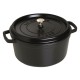 Geëmailleerde Ronde Stoofpot 28 cm Mat Zwart 6,7 L - Staub