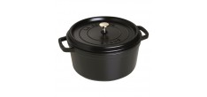 Ronde Stoofpot 28 cm Mat Zwart 6,7 l