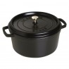 Geëmailleerde Ronde Stoofpot 28 cm Mat Zwart 6,7 L