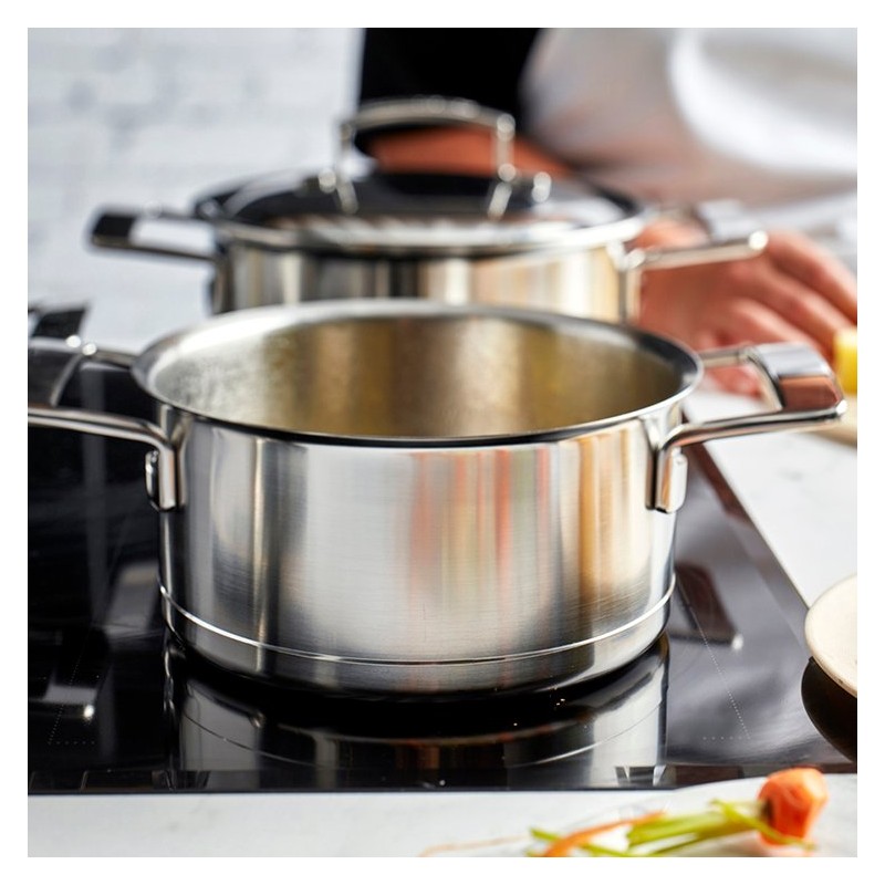 Demeyere - Silver 7 Casserole Inox 16 cm 1,5 L avec Couvercle