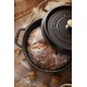 Geëmailleerde Ronde Stoofpot 30 cm Zwart 8,4 L - Staub