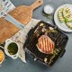 Grill Fonte Carré avec Manche en Silicone 24 x 24 cm - Staub