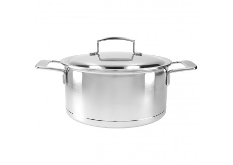 Silver 7 Casserole Inox 24 cm 5,2 L avec Couvercle - Demeyere