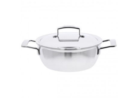 Silver 7 Cocotte Conique Inox 24 cm 3,3 L avec Couvercle - Demeyere