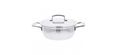 Silver 7 Cocotte Conique Inox 24 cm 3,3 L avec Couvercle