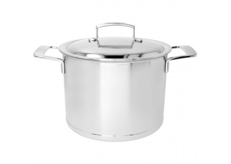 Silver 7 Marmite 24 cm 7,5 L avec Couvercle - Demeyere