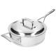 Silver 7 Sauteuse Basse Inox 24 cm 2,75 L avec Couvercle - Demeyere