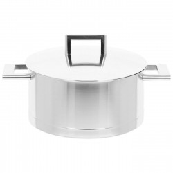 John Pawson 7 Casserole 22 cm 4 L avec Couvercle Inox - Demeyere John Pawson 7 Casserole 22 cm 4 L avec Couvercle Inox - Demeyere