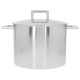 John Pawson 7 Marmite 24 cm 8 L avec Couvercle Inox - Demeyere