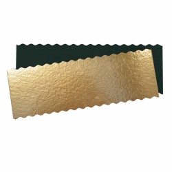Kartonnen Plateau voor Kerstlog en Cake Rechthoekig 30x10 cm Goud Zwart 5 stks - Scrapcooking Kartonnen Plateau voor Kerstlog en Cake Rechthoekig 30x10 cm Goud Zwart 5 stks - Scrapcooking