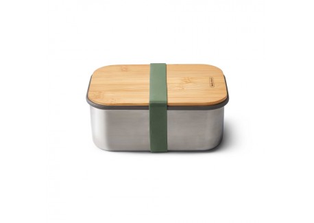Sandwich Box L Inox Olive 1,25 L - Black+Blum
