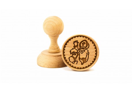 Houten Stempel Decoratie Sinterklaas voor Koekjes 6 cm - Folkroll