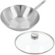 Apollo 7 Wok Inox 30 cm + Couvercle en Verre  - Demeyere
