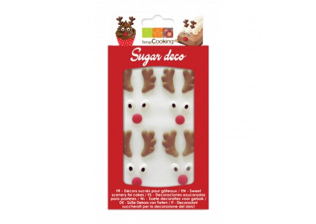 Deco-suiker Reindeer 8 gr - Scrapcooking