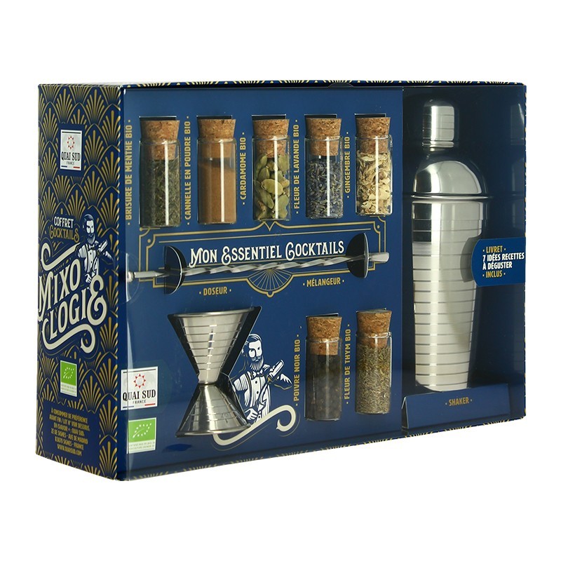 Coffret Mixologie Bio "Mon Essentiel Cocktails" 11 pcs  - Quai Sud