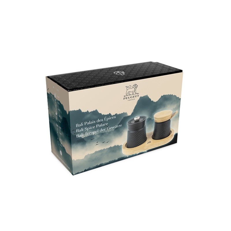 Bali Moulin Poivre et Pot à Sel Coffret Palais des Epices  - Peugeot