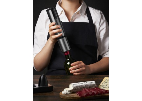 Accessoire autour du vin Peugeot Elis Touch Tire-bouchon électrique rechargeable en inox, batterie Lithium-ion 27 cm - 10,6in