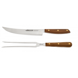 Nórdika Set à Découper Couteau à Trancher et Fourchette de Service - Arcos Nórdika Set à Découper Couteau à Trancher et Fourchette de Service - Arcos