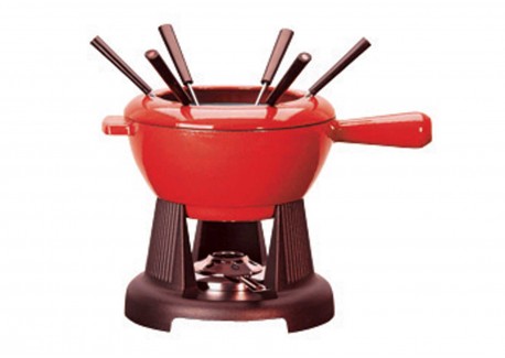 Service à Fondue Savoyarde et Bourguignonne Rouge Cerise  - Le Creuset