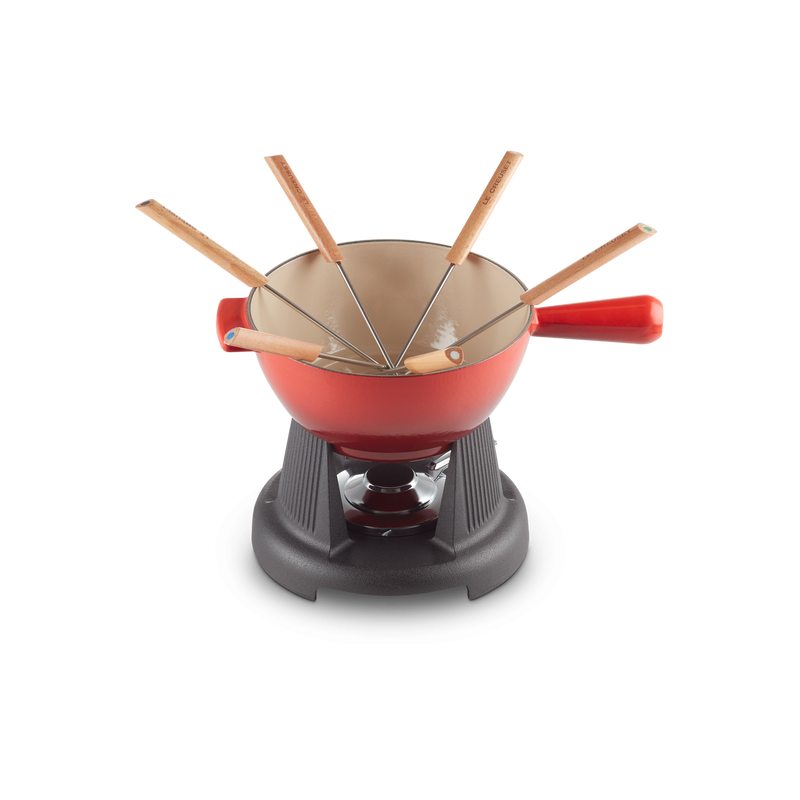 Navaris Service à Fondue - Appareil à Fondue en Fonte jusquà 6 Personnes  avec capacité 1200 ML - Caquelon Fondue savoyarde bourguignonne Chocolat :  : Cuisine et Maison