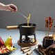 Service à Fondue Fonte Emaillée Noir Mat 1,8 L - Boska