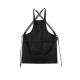 Suspender Aprons Keukenschort Zwart Leer - DutchDeluxes