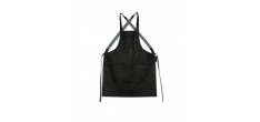 Suspender Aprons Tablier à Bretelles Cuir Noir