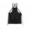 Suspender Aprons Tablier à Bretelles Cuir Noir