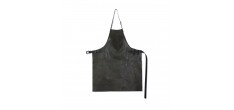 Vintage BBQ Aprons Keukenschort Leer Grijs