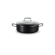 Les Forgées Sauteuse Rondeau à Bord Droit 24 cm Anti-Adhésive + Couvercle - Le Creuset