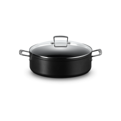 Les Forgées Antikleef Sauteuse met Rechte Wand en Deksel 30 cm
