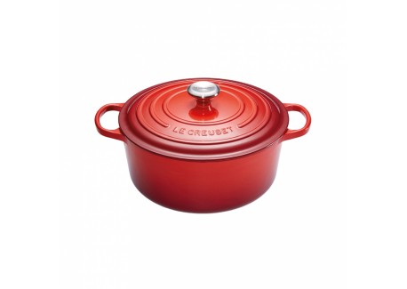 Signature Ronde Gietijzeren Stoofpot 5,3 L Kersenrood (26 cm) - Le Creuset