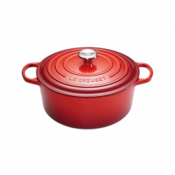 Cocotte Fonte Signature Ronde 5,3 L Rouge Cerise (26 cm) - Le Creuset Cocotte Fonte Signature Ronde 5,3 L Rouge Cerise (26 cm) - Le Creuset