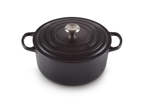 Cocotte Fonte Signature Ronde 4,2 L Noir Mat (24 cm) - Le Creuset