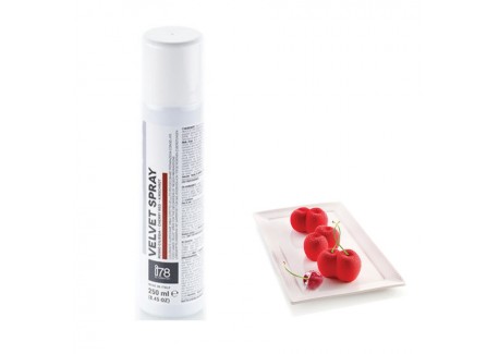 i78 Spray Alimentaire Effet Velours Rouge 250 ml - Silikomart