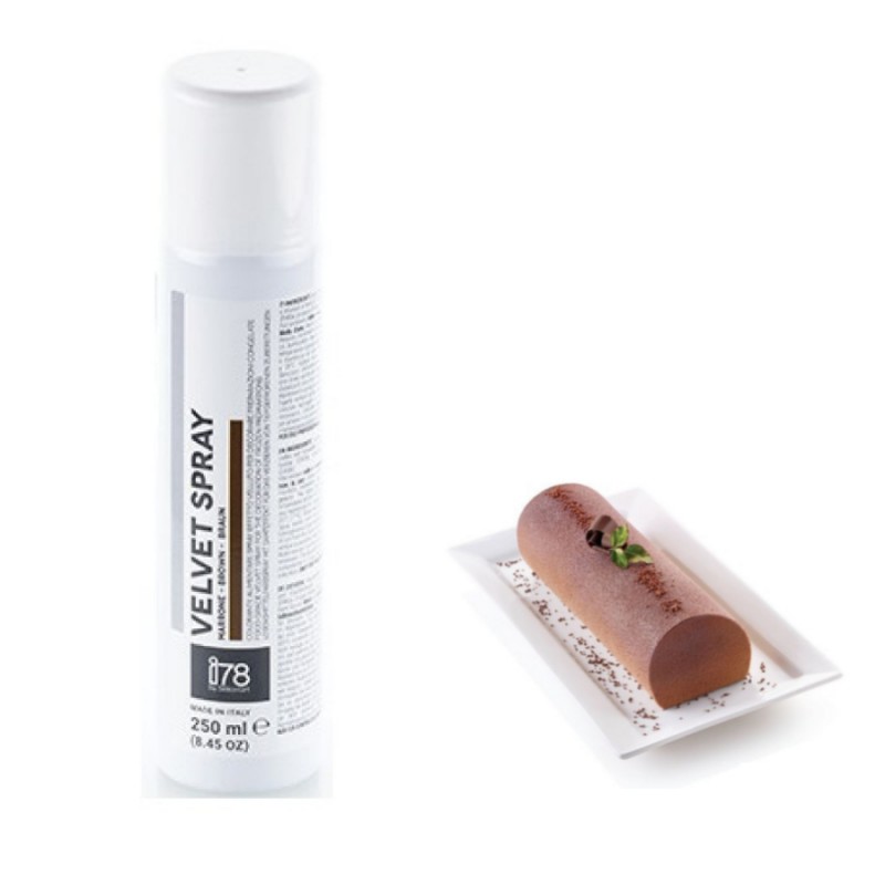 Silikomart - i78 Spray Alimentaire Effet Velours Chocolat 250 ml - Les  Secrets du Chef