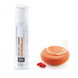 i78 Spray Alimentaire Effet Velours Orange 250 ml - Silikomart