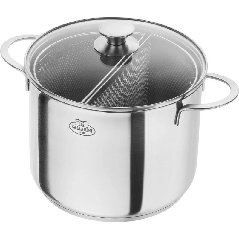 zakdoek Herdenkings morfine Ballarini - Pasta Kookpot met Dubbele Manden 24 cm - Les Secrets du Chef