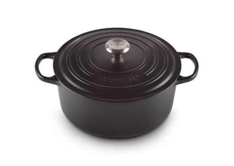 Signature Ronde Gietijzeren Stoofpot 6,7 L Mat Zwart (28 cm) - Le Creuset