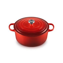Cocotte Fonte Signature Ronde 8,1 L Rouge Cerise (30 cm)  - Le Creuset