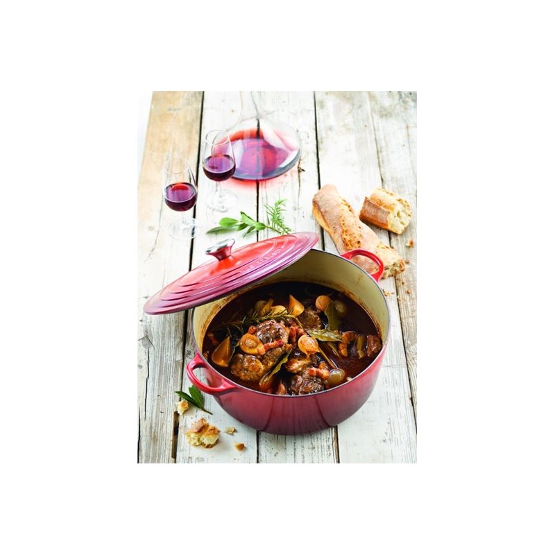 Cocotte Fonte Signature Ronde 8,1 L Rouge Cerise (30 cm)  - Le Creuset