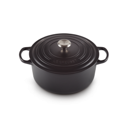 Cocotte Fonte Signature Ronde 8,1 L Noir Mat (30 cm)  - Le Creuset