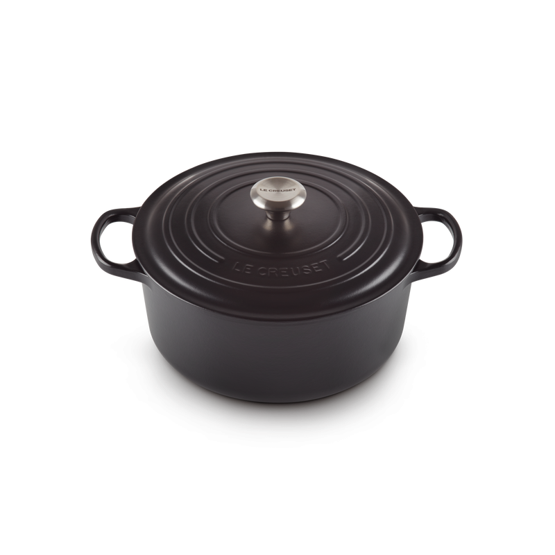 Cocotte Fonte Signature Ronde 8,1 L Noir Mat (30 cm)  - Le Creuset
