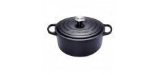 Signature Ronde Gietijzeren Stoofpot 12 L Mat Zwart (34 cm)