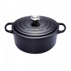 Cocotte Fonte Signature Ronde 12 L Noir Mat (34 cm)  - Le Creuset