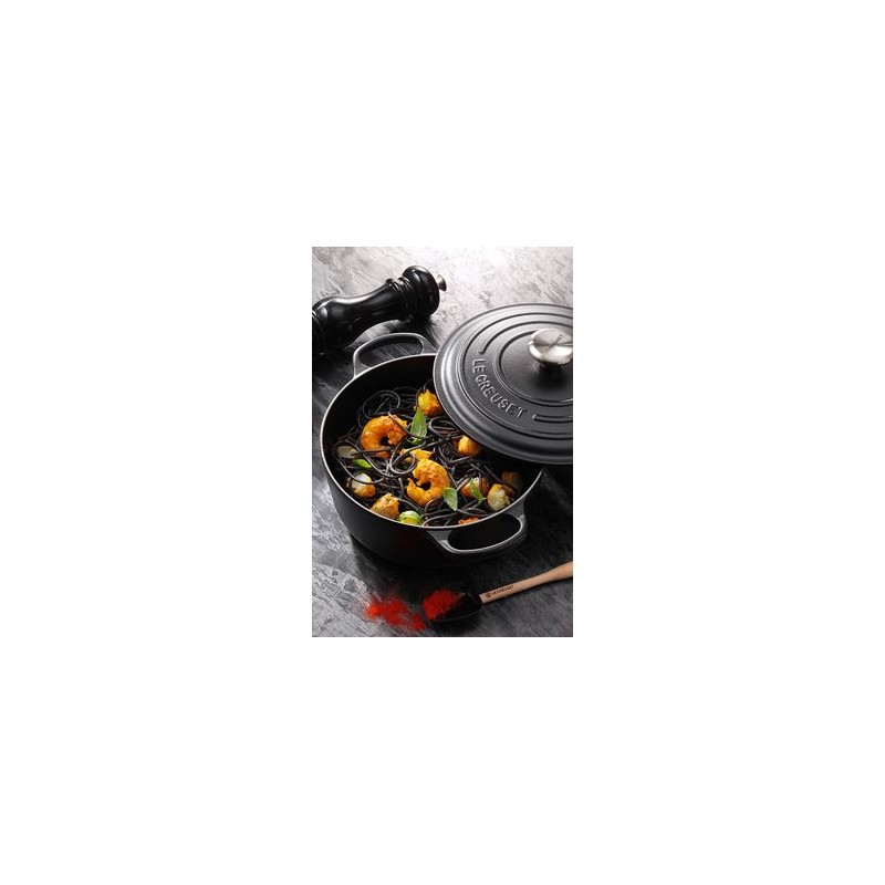 Cocotte Fonte Signature Ronde 12 L Noir Mat (34 cm)  - Le Creuset