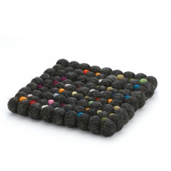 Lana Sous Plat Carré Noir - Cilio Lana Sous Plat Carré Noir - Cilio