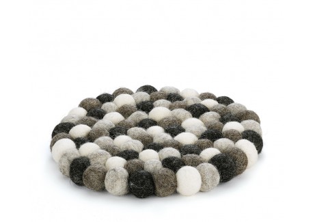 Lana Sous Plat Rond Gris - Cilio