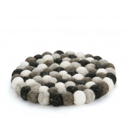 Lana Sous Plat Rond Gris - Cilio Lana Sous Plat Rond Gris - Cilio