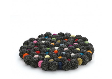 Lana Sous Plat Rond Noir - Cilio